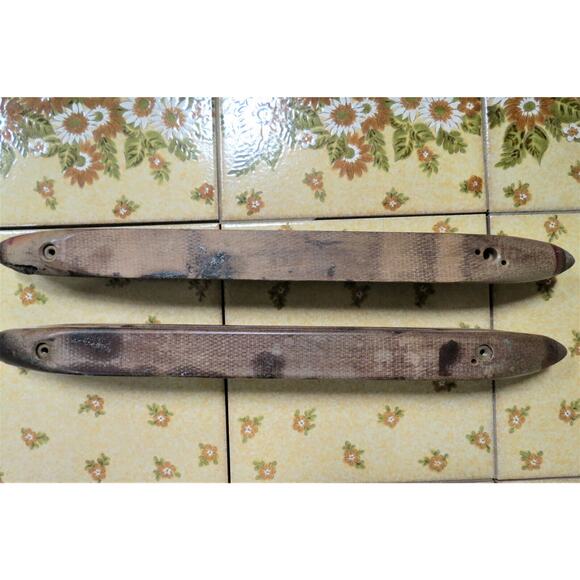 2 Antique Wooden Weaving Loom Shuttles - Picture 6 of 6